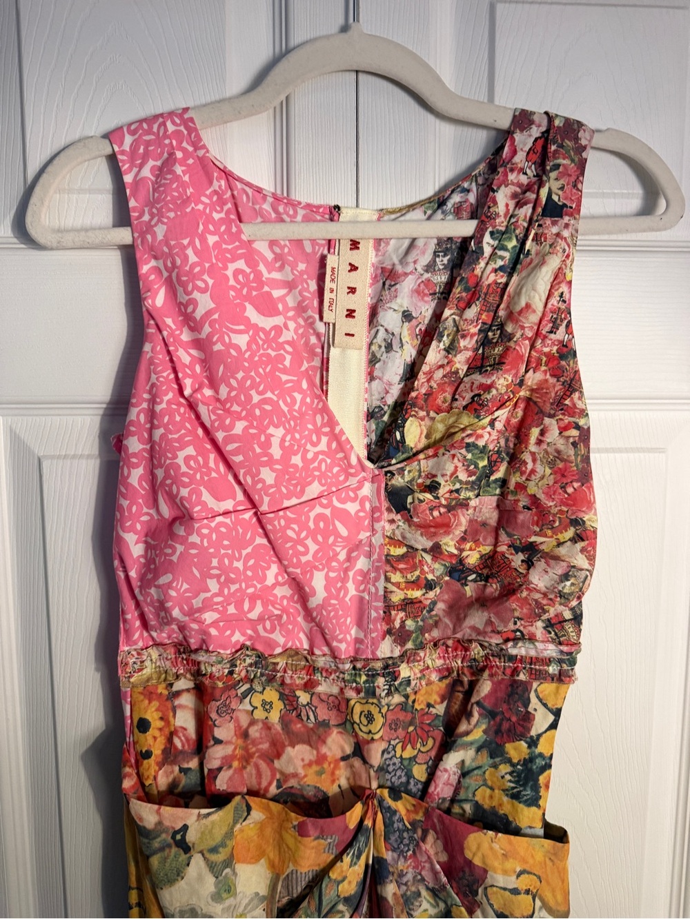 Marni mixed print poplin dress size 38 - Picture 3 of 16